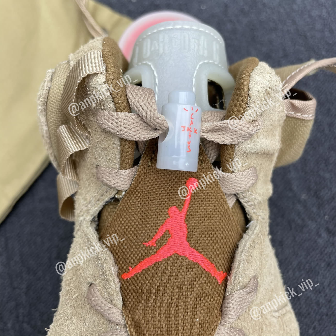 Anpkick Travis Scott Air Jordan 6 Retro British Khaki Dh0690 200 (7) - www.newkick.vip