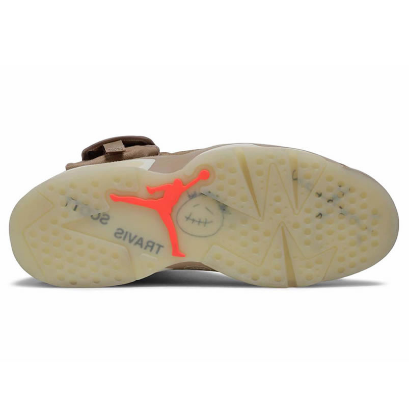 Travis Scott Air Jordan 6 Retro British Khaki Dh0690 200 (5) - www.newkick.vip