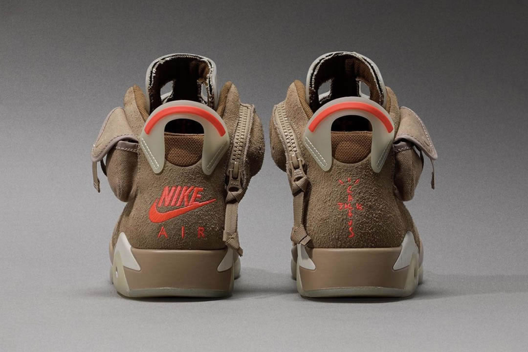 Travis Scott Air Jordan 6 Retro British Khaki Dh0690 200 (8) - www.newkick.vip