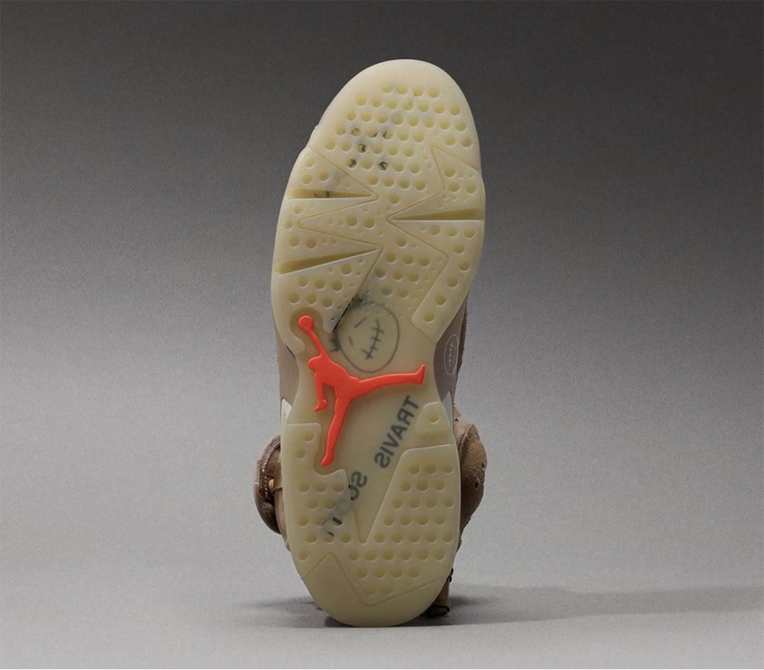Travis Scott Air Jordan 6 Retro British Khaki Dh0690 200 (9) - www.newkick.vip
