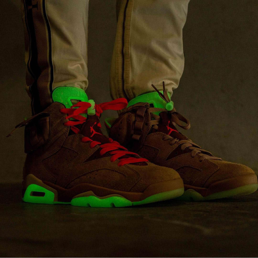 Travis Scott Air Jordan 6 Retro British Khaki On Feet Dh0690 200 (6) - www.newkick.vip