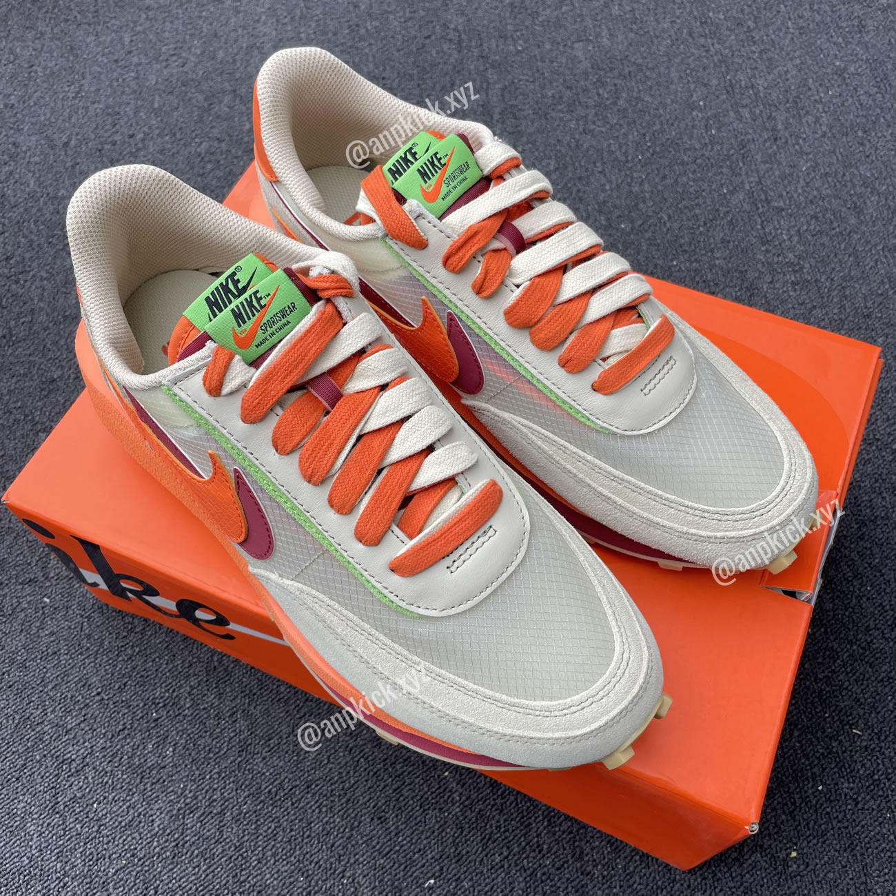 Clot Sacai Nike Ldwaffle Net Orange Blaze Shoes Dh1347 100 (10) - www.newkick.vip