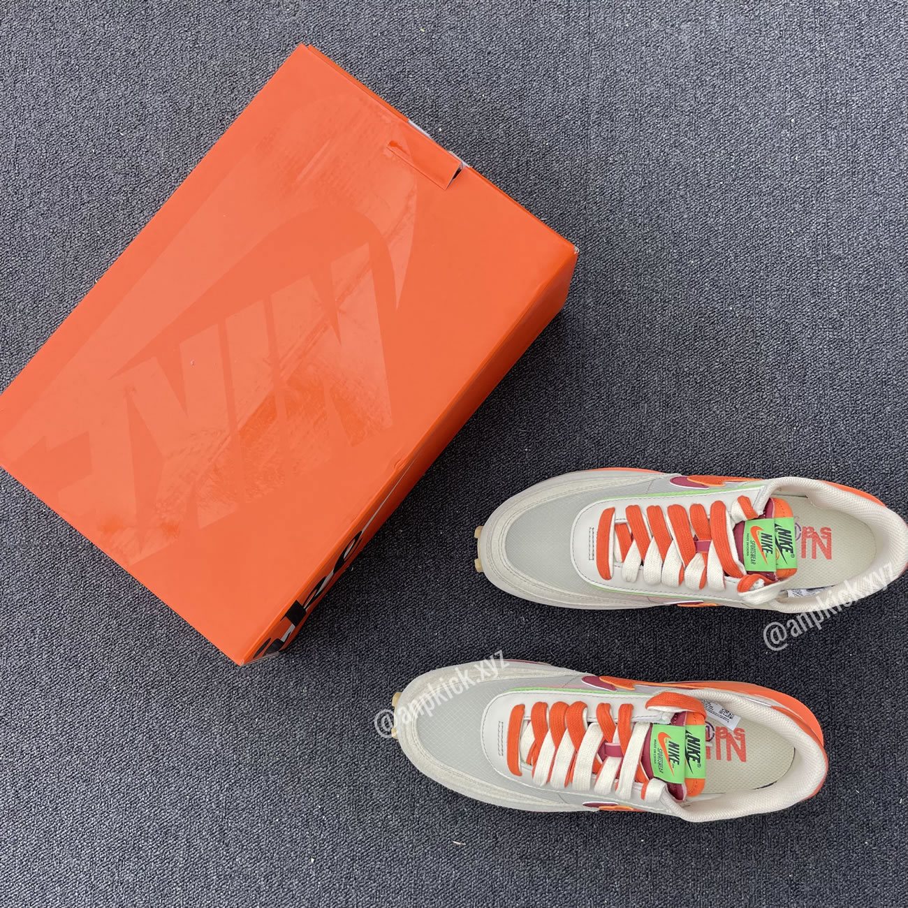 Clot Sacai Nike Ldwaffle Net Orange Blaze Shoes Dh1347 100 (2) - www.newkick.vip