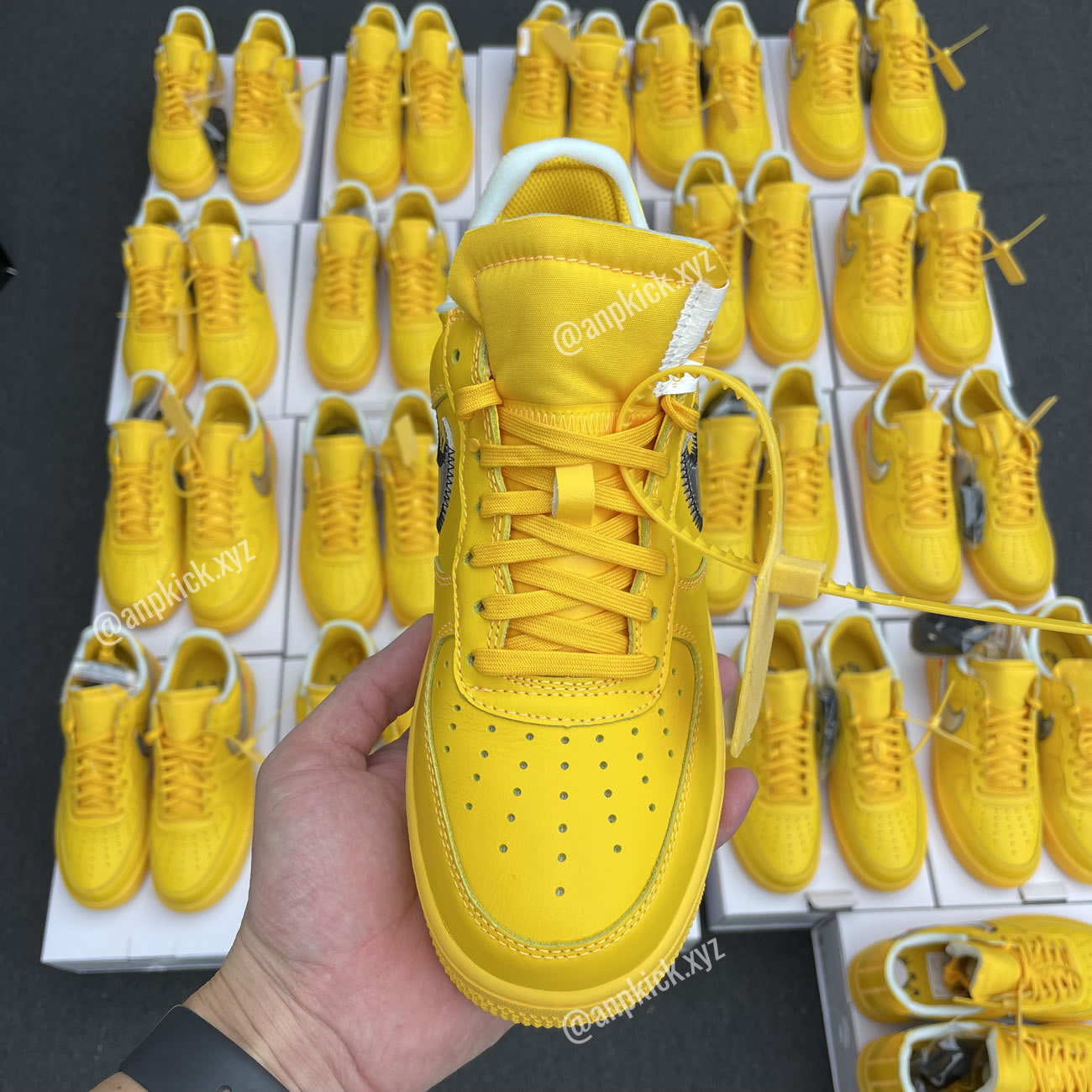 Off White Nike Air Force 1 University Gold Anpkick Dd1876 700 (5) - www.newkick.vip