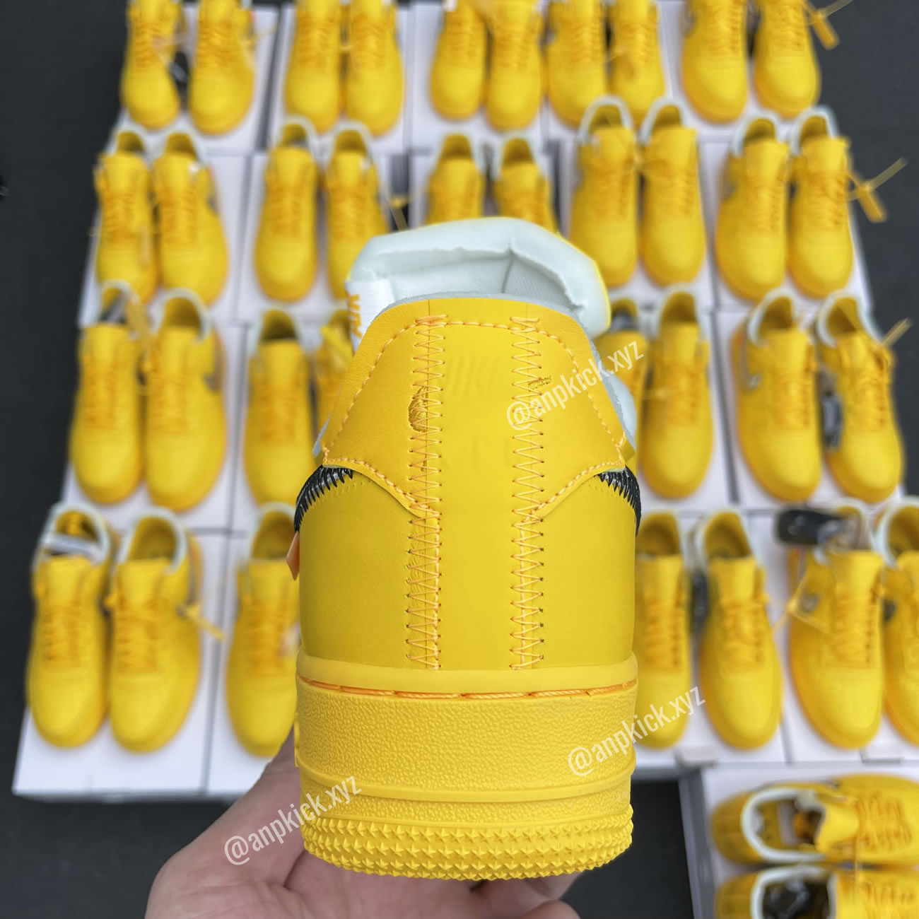 Off White Nike Air Force 1 University Gold Anpkick Dd1876 700 (6) - www.newkick.vip