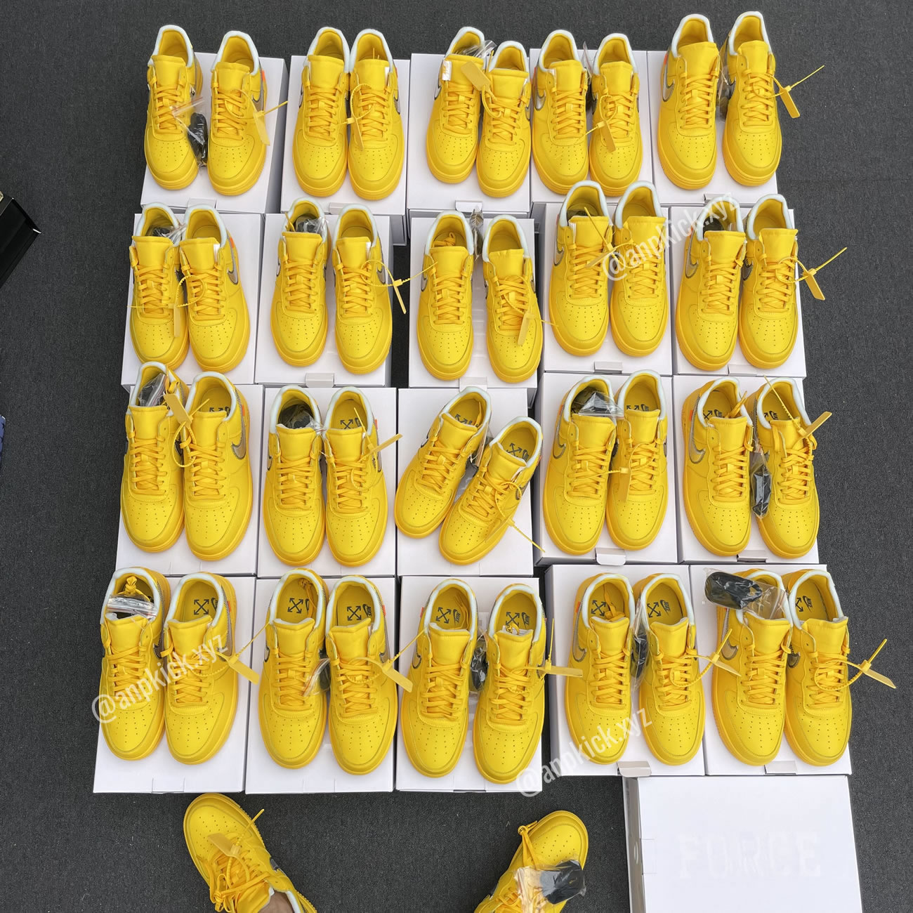 Off White Nike Air Force 1 University Gold Anpkick Dd1876 700 (7) - www.newkick.vip