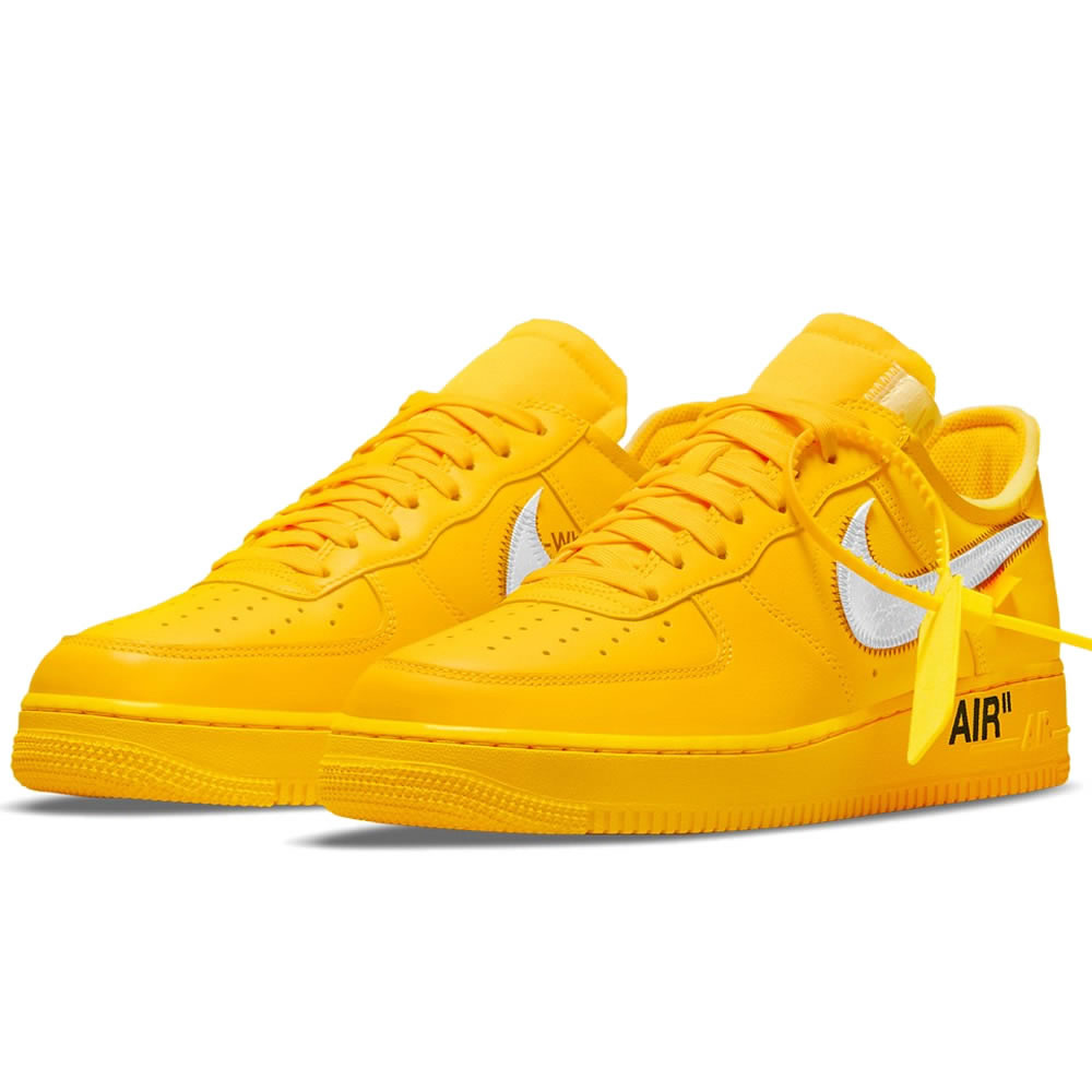 Off White Nike Air Force 1 University Gold Dd1876 700 (3) - www.newkick.vip