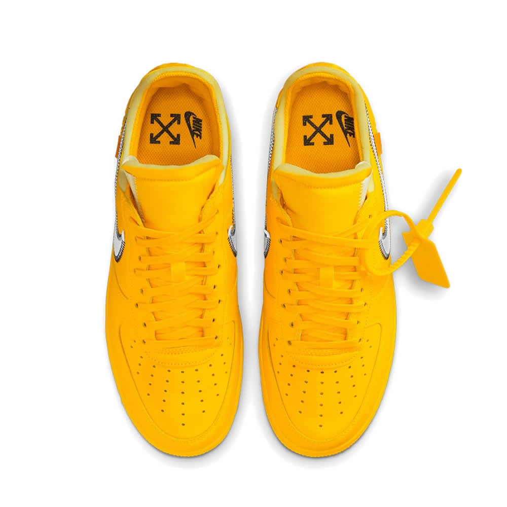 Off White Nike Air Force 1 University Gold Dd1876 700 (4) - www.newkick.vip
