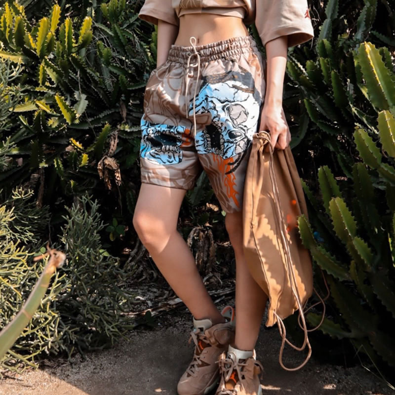 Travis Scott Cactus Jack Jordan Pool Short Khaki (13) - www.newkick.vip