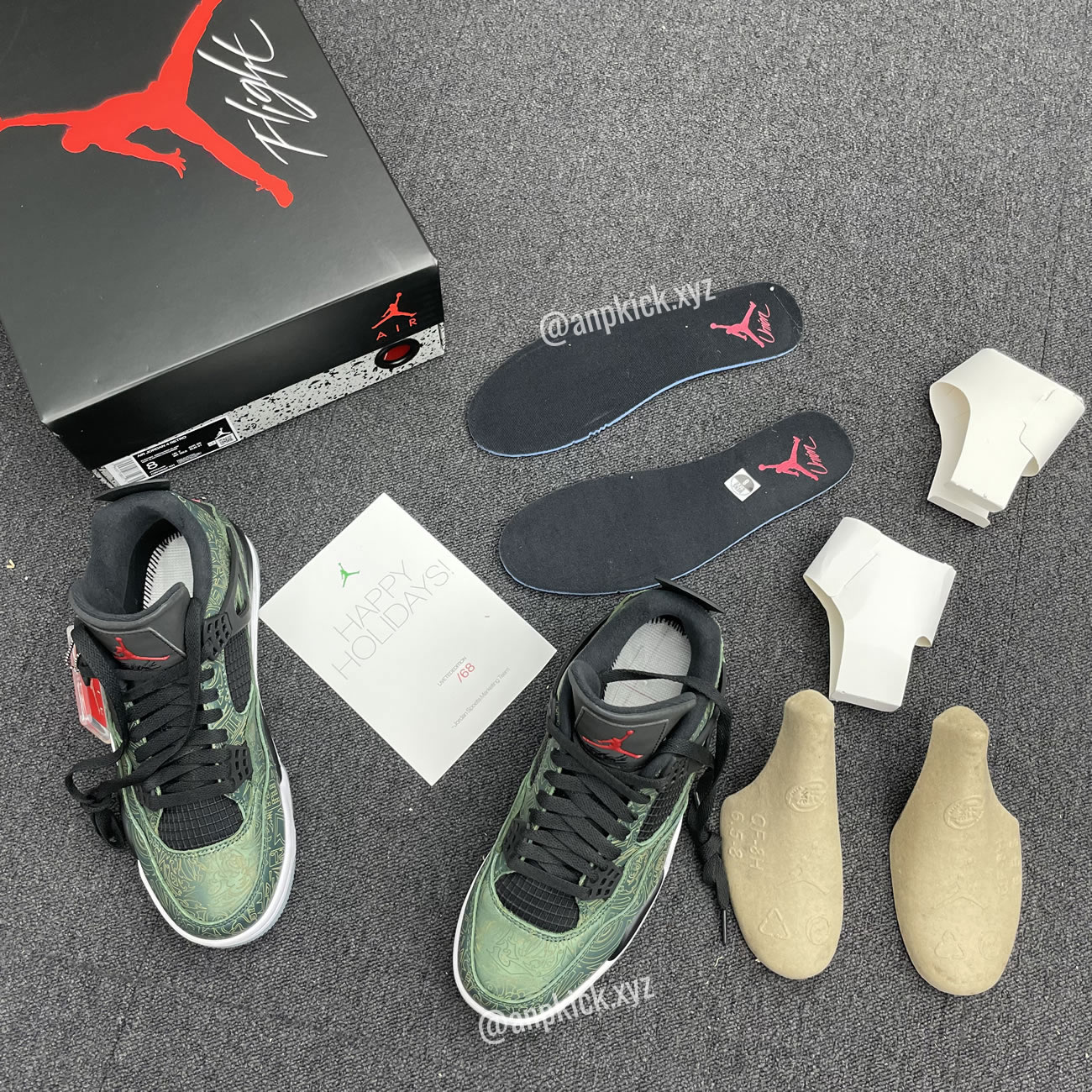Jalen Ramsey Air Jordan 4 Retro Laser Green Happy Holidays Cw0897 101 (10) - www.newkick.vip