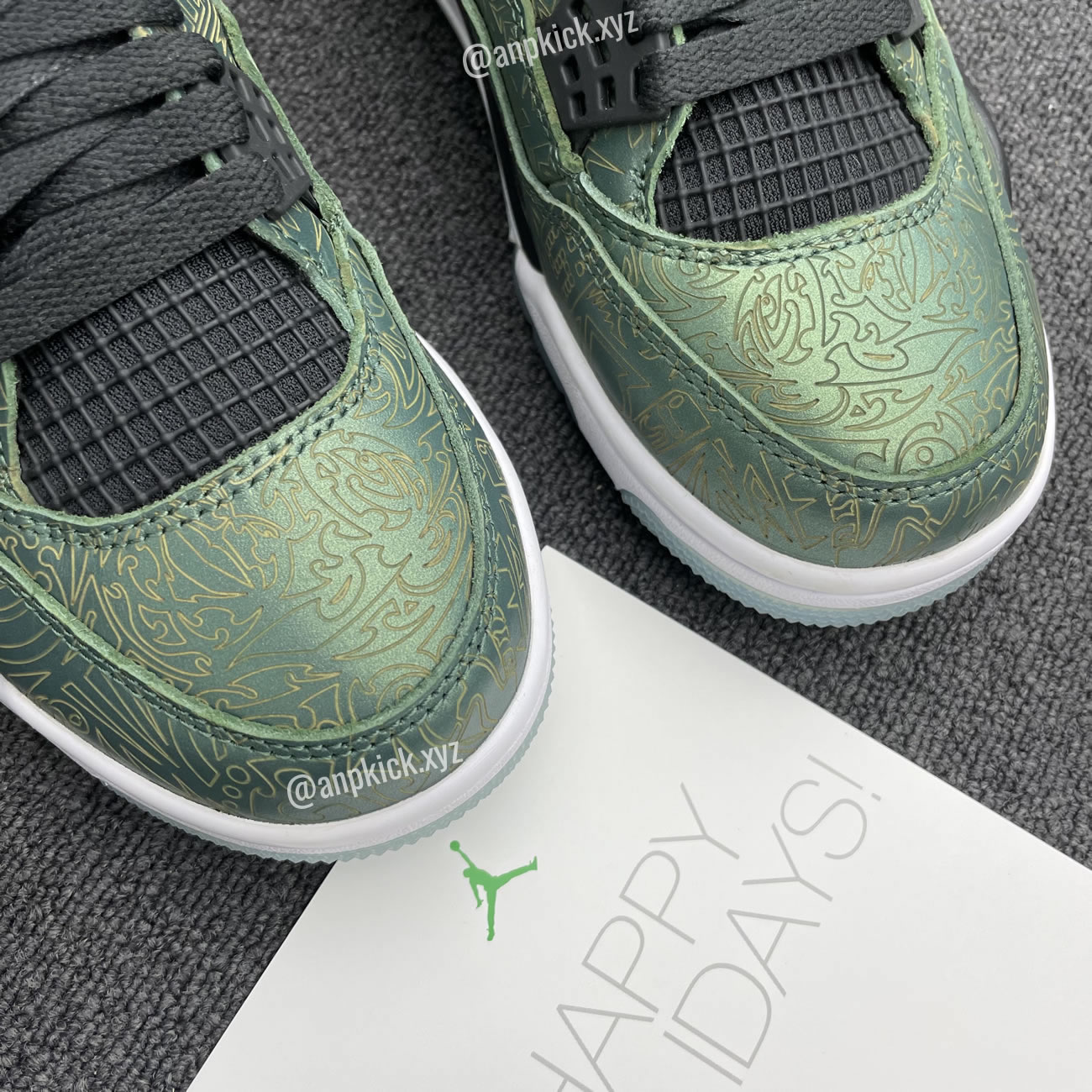 Jalen Ramsey Air Jordan 4 Retro Laser Green Happy Holidays Cw0897 101 (12) - www.newkick.vip