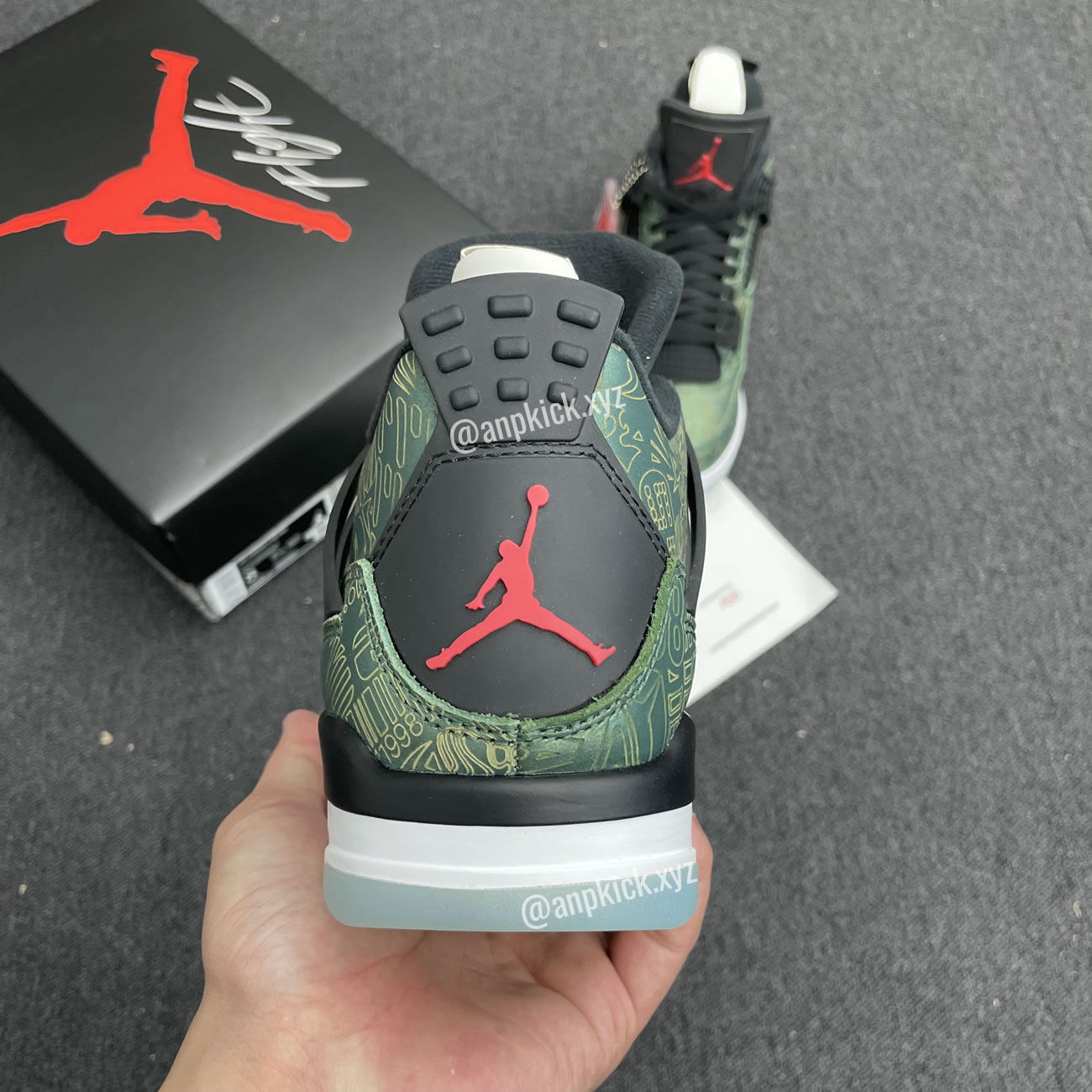 Jalen Ramsey Air Jordan 4 Retro Laser Green Happy Holidays Cw0897 101 (4) - www.newkick.vip