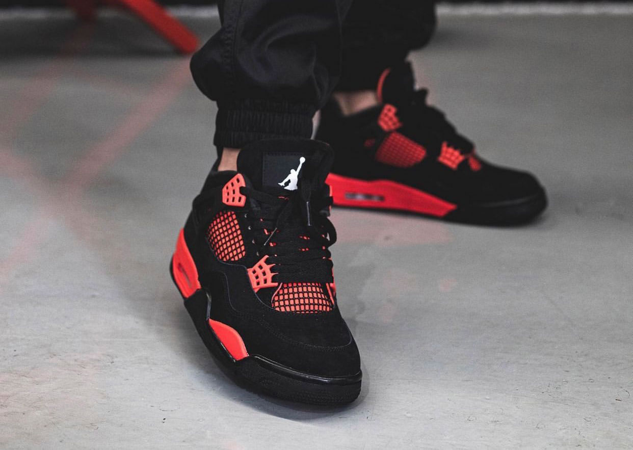 Air Jordan 4 Red Thunder Black White Red Ct8527 016 On Feet (4) - www.newkick.vip Air Jordan 4 Red Thunder Black White Red Ct8527 016 On Feet (4) - www.newkick.vip