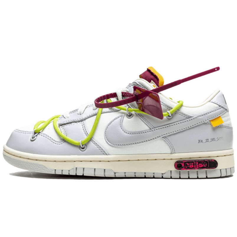 Off White Nike Sb Dunk Low The 08 Of 50 Grey White Yellow Dm1602 106 (1) - www.newkick.vip