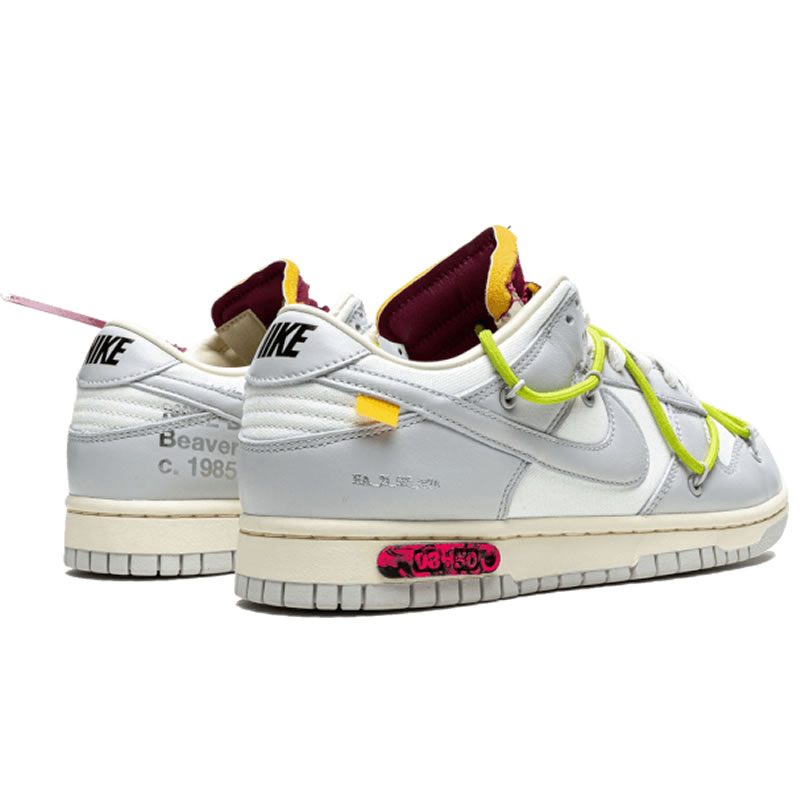 Off White Nike Sb Dunk Low The 08 Of 50 Grey White Yellow Dm1602 106 (3) - www.newkick.vip