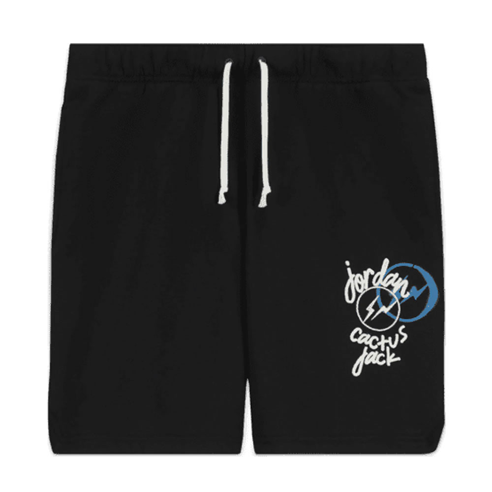 Travis Scott X Jordan X Fragment Shorts Black (1) - www.newkick.vip