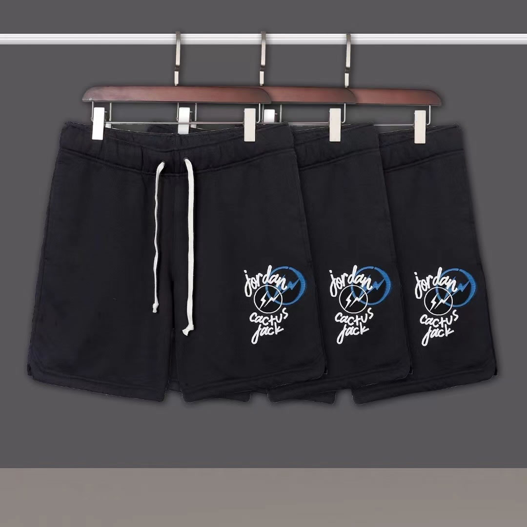 Travis Scott X Jordan X Fragment Shorts Black (4) - www.newkick.vip