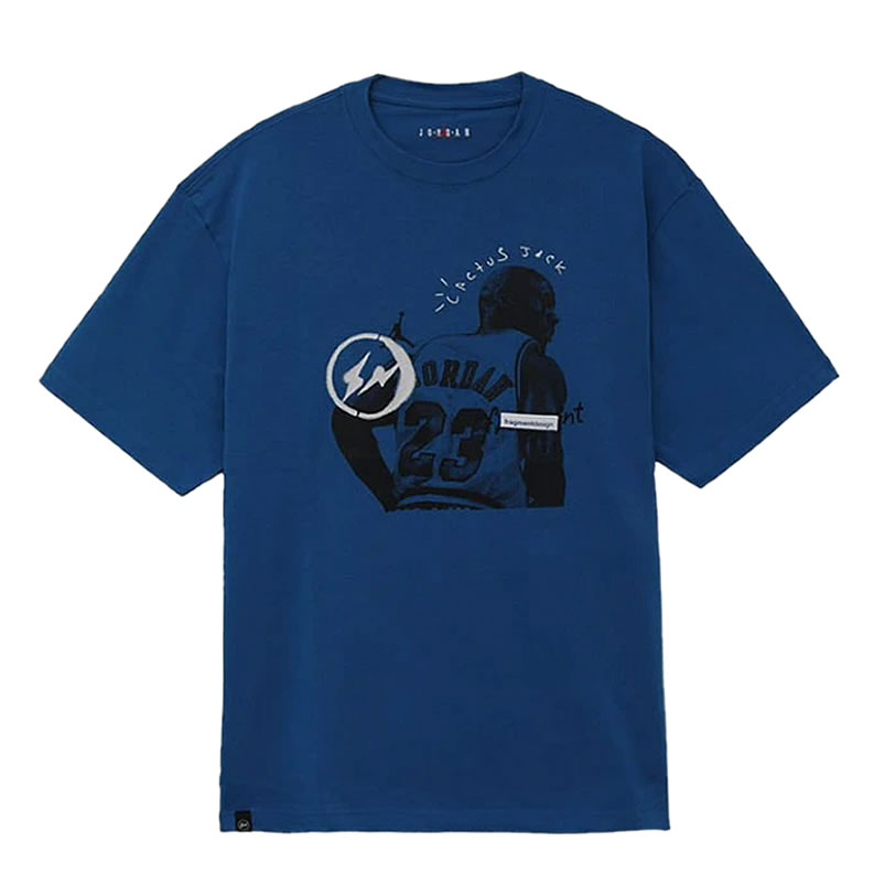 Travis Scott Cactus Jack Jordan T Shirt Khaki Desert Blue (1) - www.newkick.vip Travis Scott Cactus Jack Jordan T Shirt Khaki Desert Blue (1) - www.newkick.vip