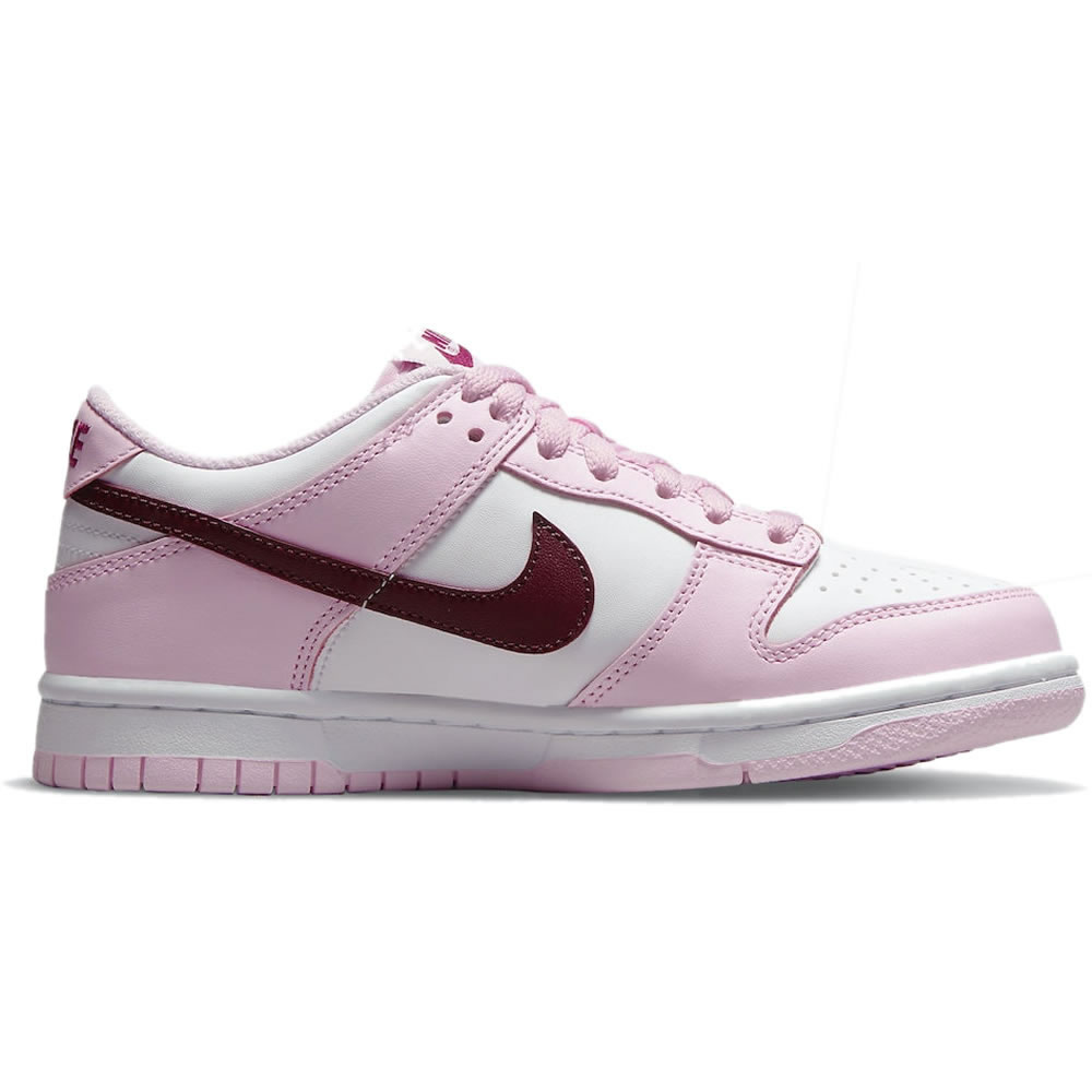 Nike Dunk Low Gs Strawberry Pink White Pink Red Cw1590 601 (2) - www.newkick.vip