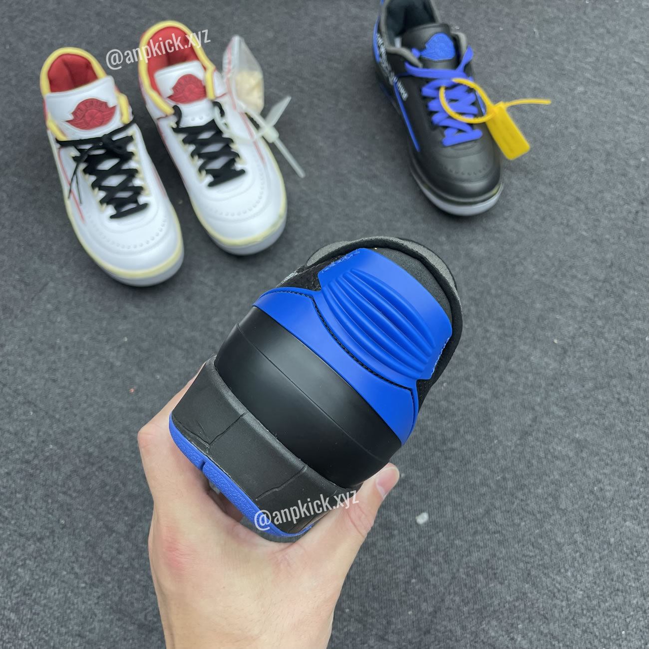 Off White Air Jordan 2 Low Black Blue (3) - www.newkick.vip