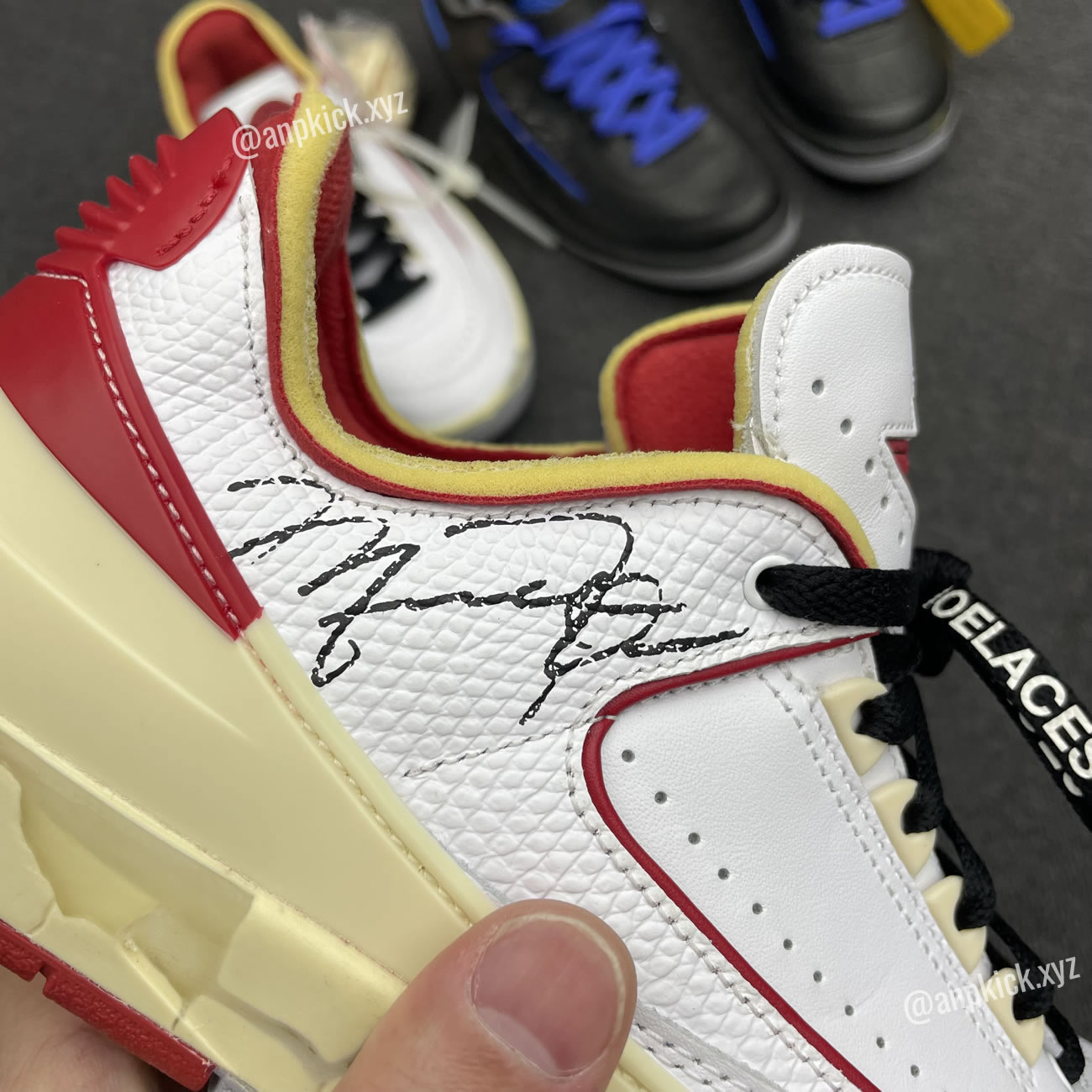 Off White Air Jordan 2 Low White Red (7) - www.newkick.vip