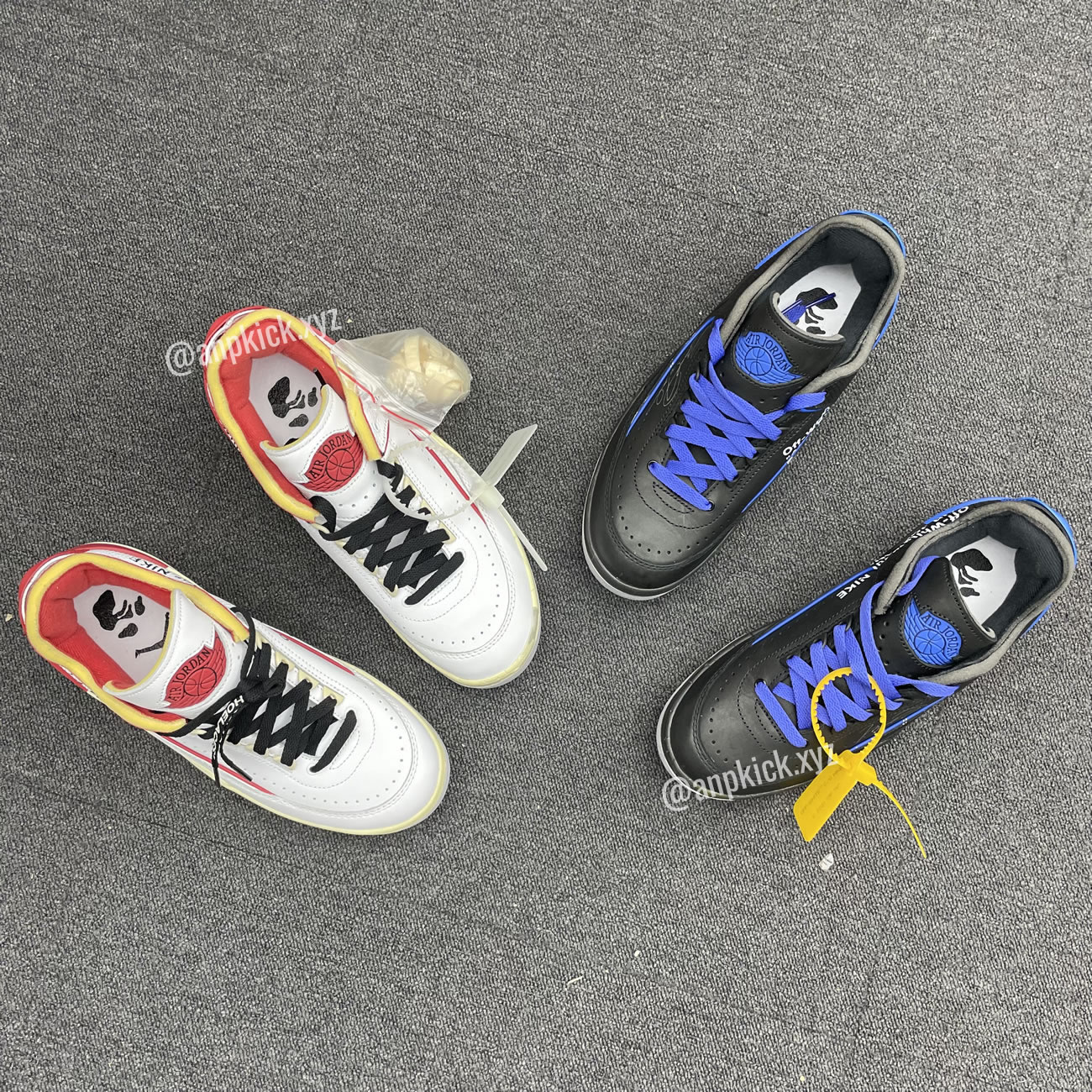 Off White Air Jordan 2 Low White Red Black Blue (2) - www.newkick.vip