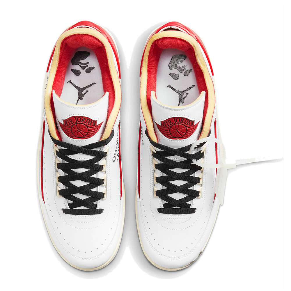 Off White Air Jordan 2 White Varsity Red Black Dj4375 106 (4) - www.newkick.vip