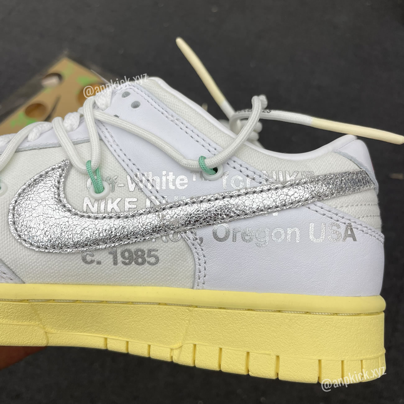 Off White Nike Sb Dunk Low Lot 1 White Metallic Silver Anpkick Dm1602 127 (5) - www.newkick.vip