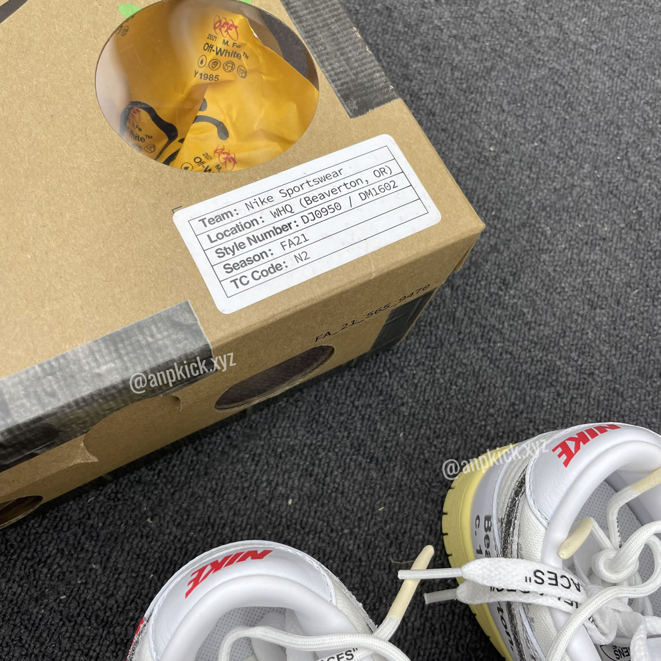 Off White Nike Sb Dunk Low Lot 1 White Metallic Silver Anpkick Dm1602 127 (10) - www.newkick.vip