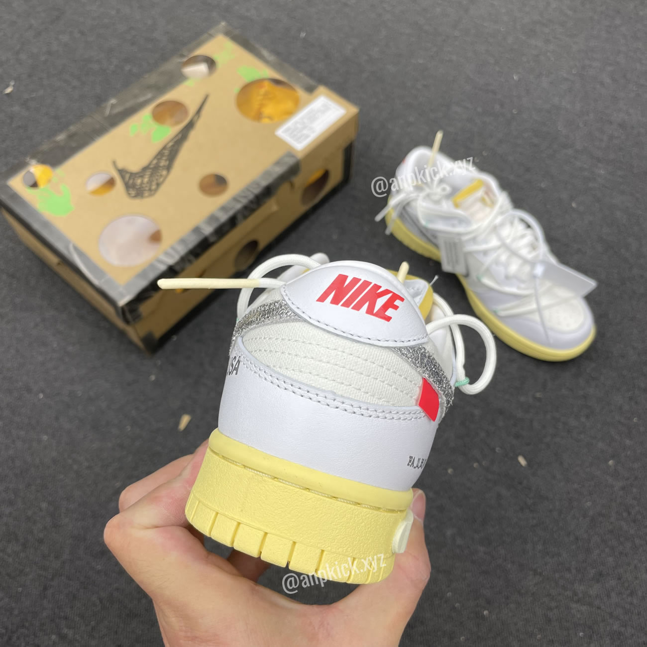 Off White Nike Sb Dunk Low Lot 1 White Metallic Silver Anpkick Dm1602 127 (2) - www.newkick.vip