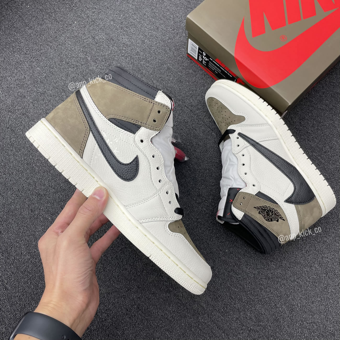 Travis Scott Air Jordan 1 High Og Sp White Brown Black Fragment Anpkick Custom Making (2) - www.newkick.vip Travis Scott Air Jordan 1 High Og Sp White Brown Black Fragment Anpkick Custom Making (2) - www.newkick.vip