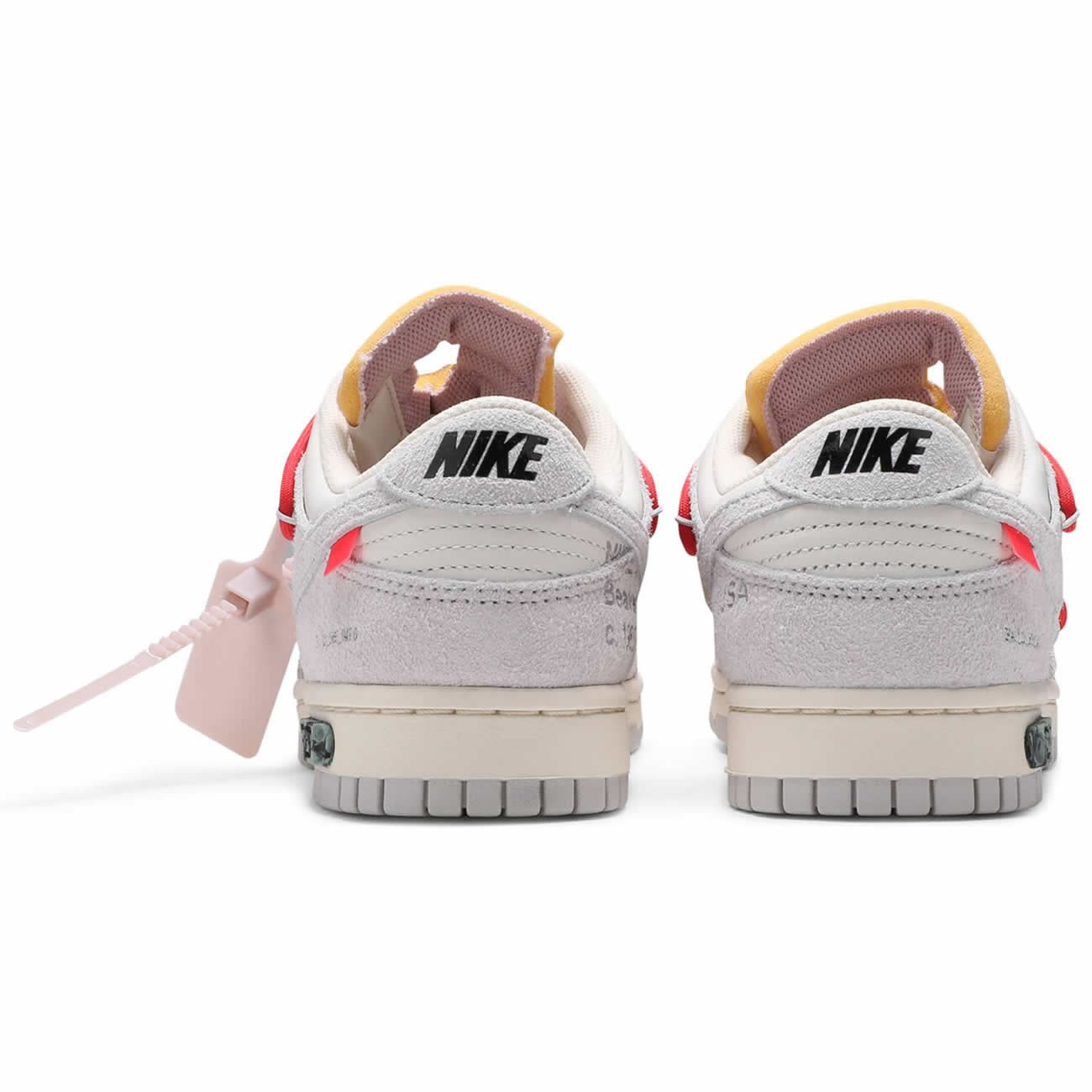 Off White Nike Sb Dunk Low Lot 33 Of 50 Sail Neutral Grey Chile Red Dj0950 118 (4) - www.newkick.vip