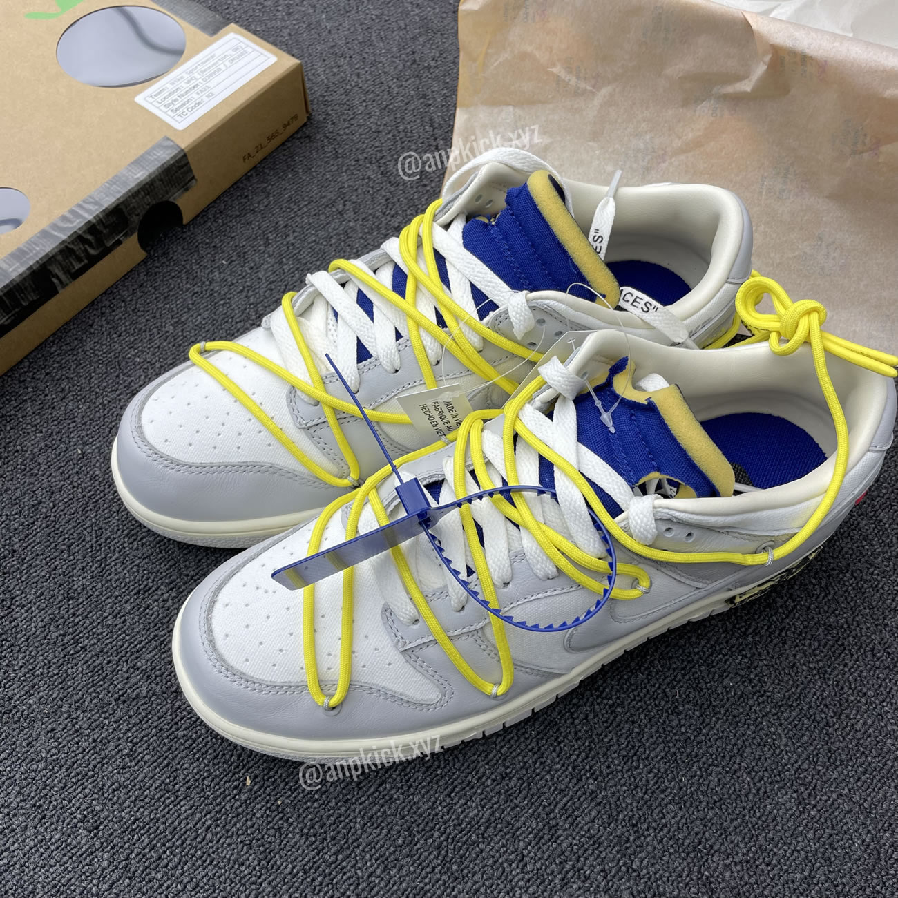 Off White Nike Sb Dunk Low The 27 Of 50 Sail Neutral Grey Dm1602 120 (11) - www.newkick.vip