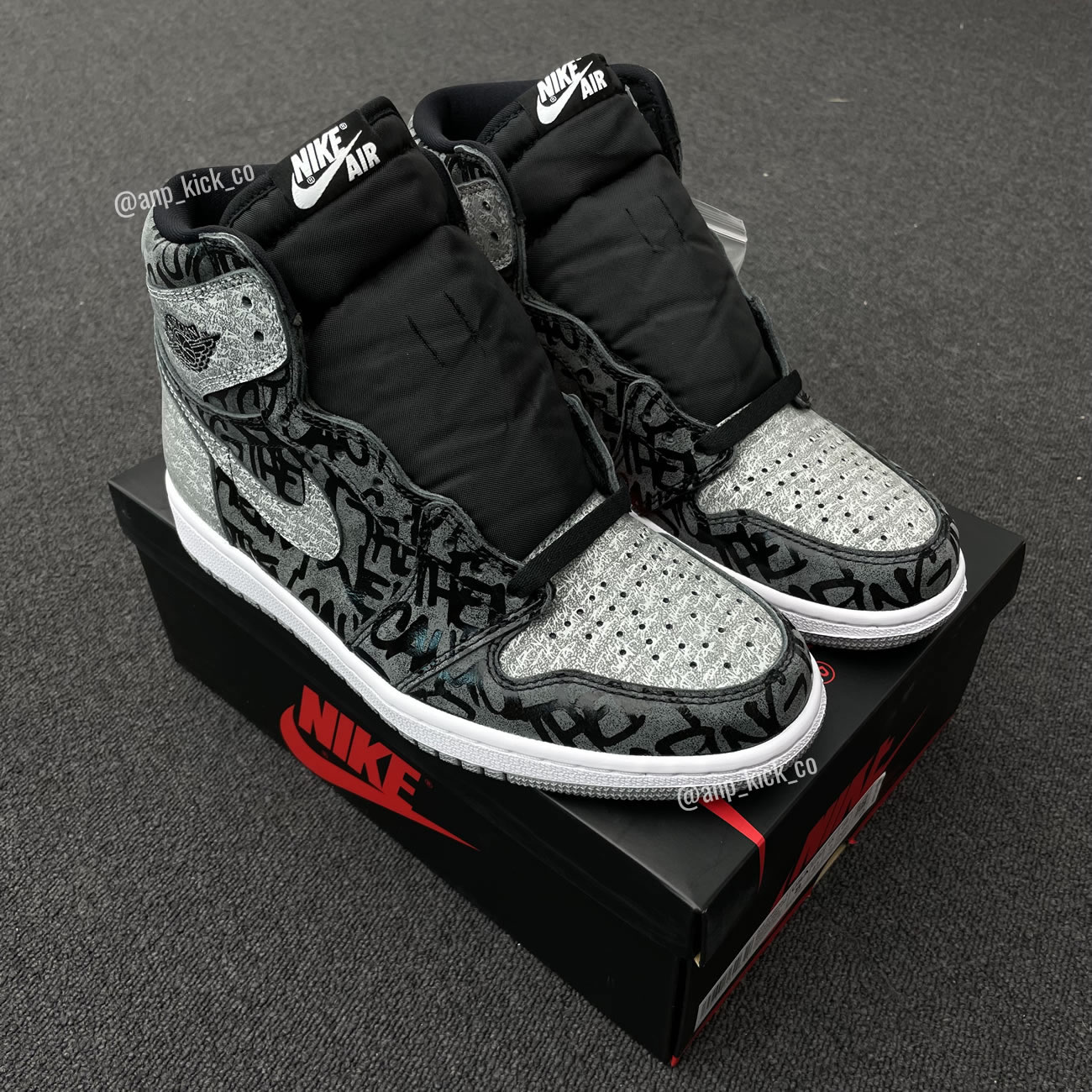 Air Jordan 1 High Og Anpkick Rebellionaire Black White Particle Grey 555088 036 (7) - www.newkick.vip