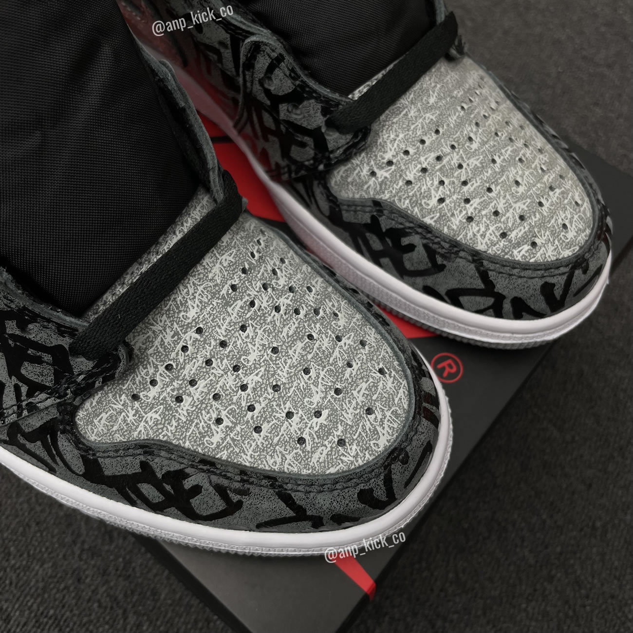 Air Jordan 1 High Og Anpkick Rebellionaire Black White Particle Grey 555088 036 (8) - www.newkick.vip