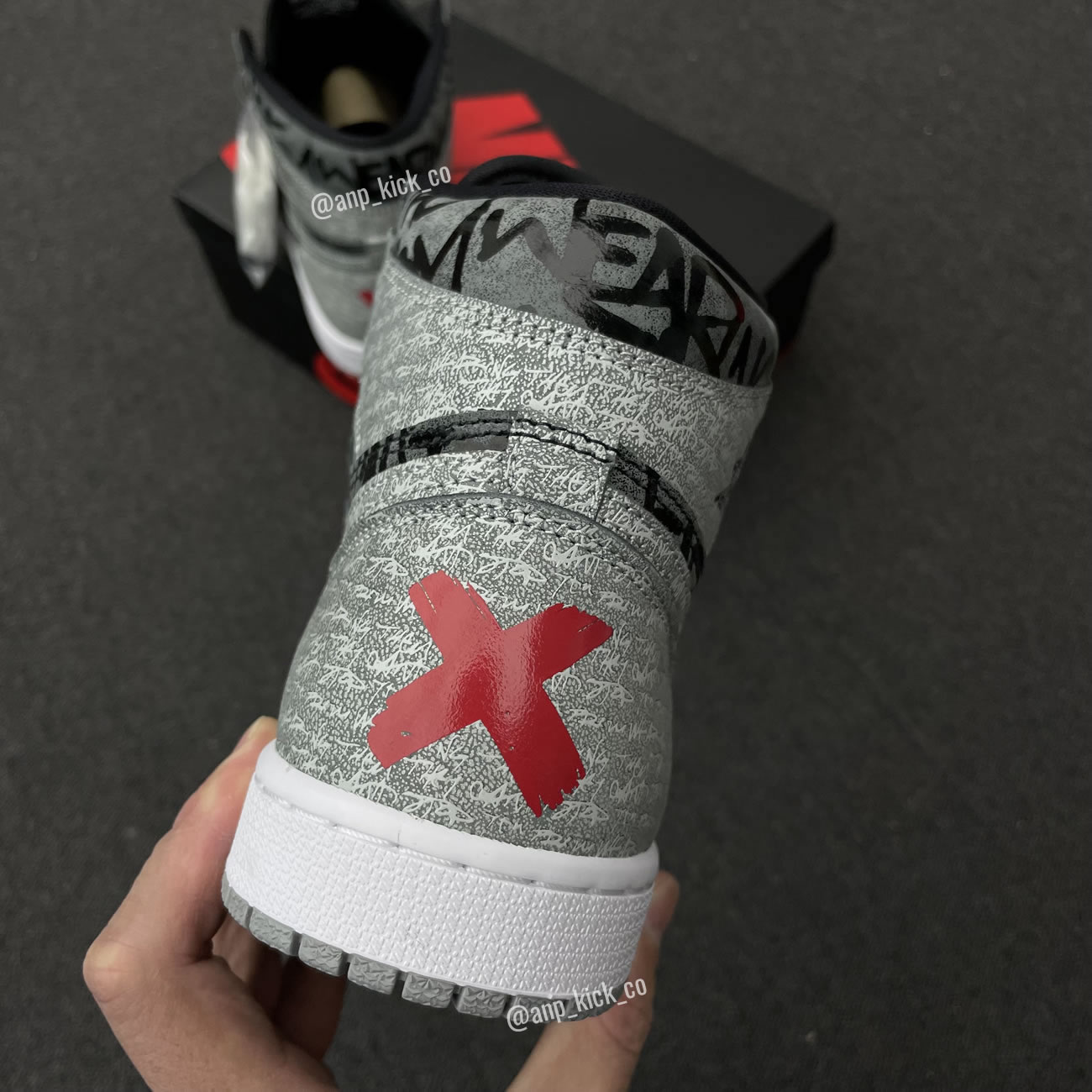 Air Jordan 1 High Og Anpkick Rebellionaire Black White Particle Grey 555088 036 (5) - www.newkick.vip