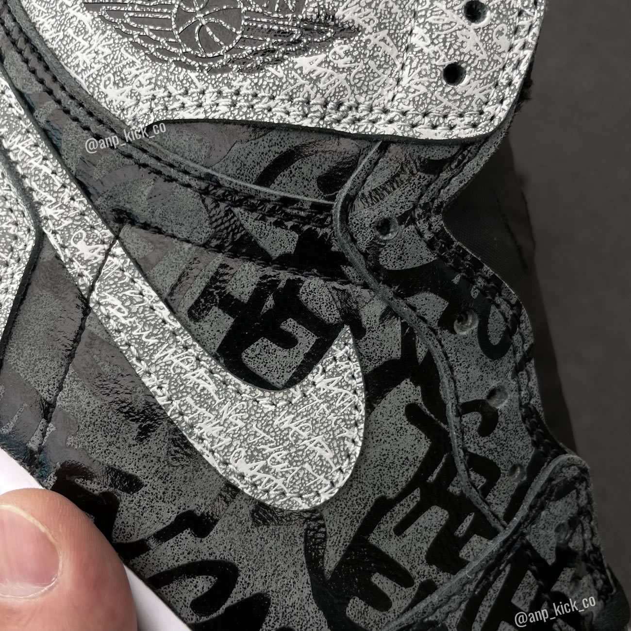 Air Jordan 1 High Og Anpkick Rebellionaire Black White Particle Grey 555088 036 (6) - www.newkick.vip