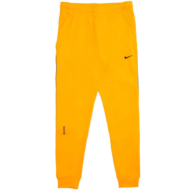 Nike Drake Nocta Fleece Pants Yellow Fw20 (1) - www.newkick.vip