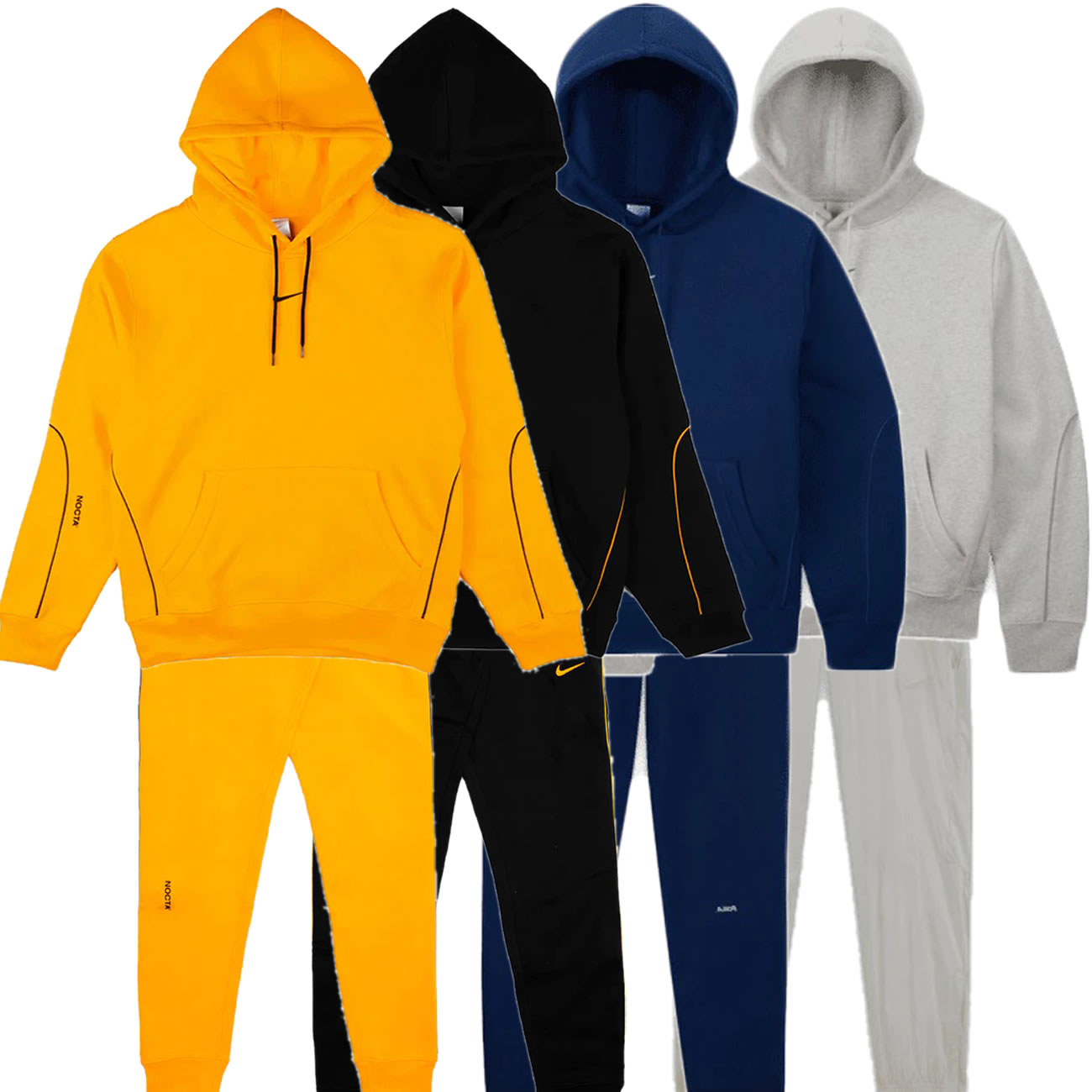 Nike Drake Nocta Hoodie Pants Yellow Black Navy Grey (1) - www.newkick.vip