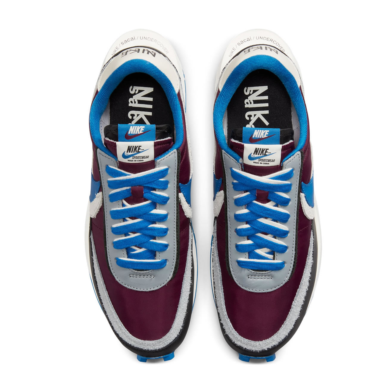 Sacai Undercover Nike Ldwaffle Night Maroon Team Royal Dj4877 600 (4) - www.newkick.vip