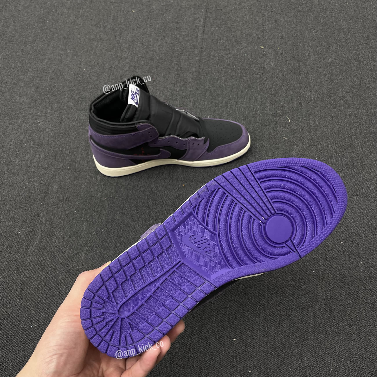 Travis Scott Air Jordan 1 High Og Sp Purple Black Anpkick Custom Making (6) - www.newkick.vip