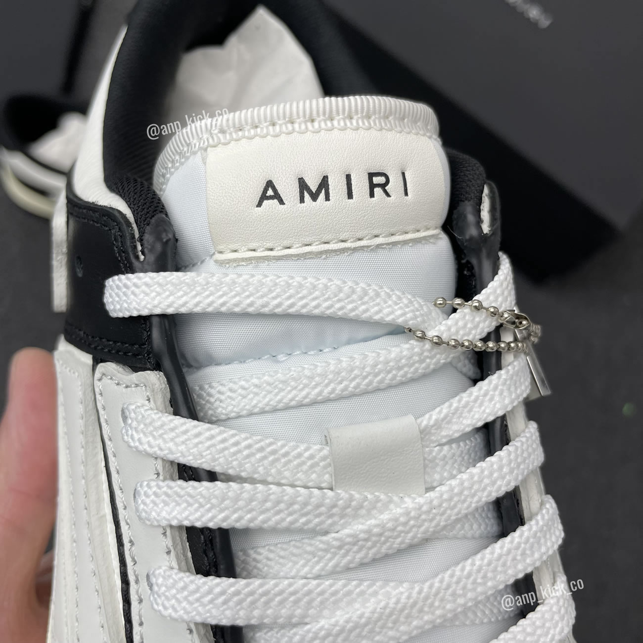 A M I R I Skel Top Low Leather Sneakers Black White Anpkick Mfs003 000 (4) - www.newkick.vip A M I R I Skel Top Low Leather Sneakers Black White Anpkick Mfs003 000 (4) - www.newkick.vip