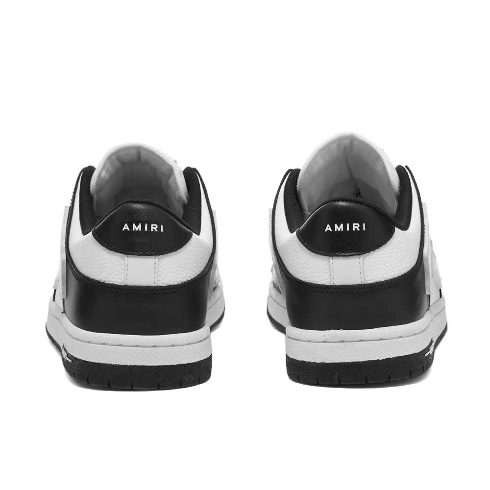 A M I R I Skel Top Low Leather Sneakers Black White Mfs003 000 (4) - www.newkick.vip A M I R I Skel Top Low Leather Sneakers Black White Mfs003 000 (4) - www.newkick.vip
