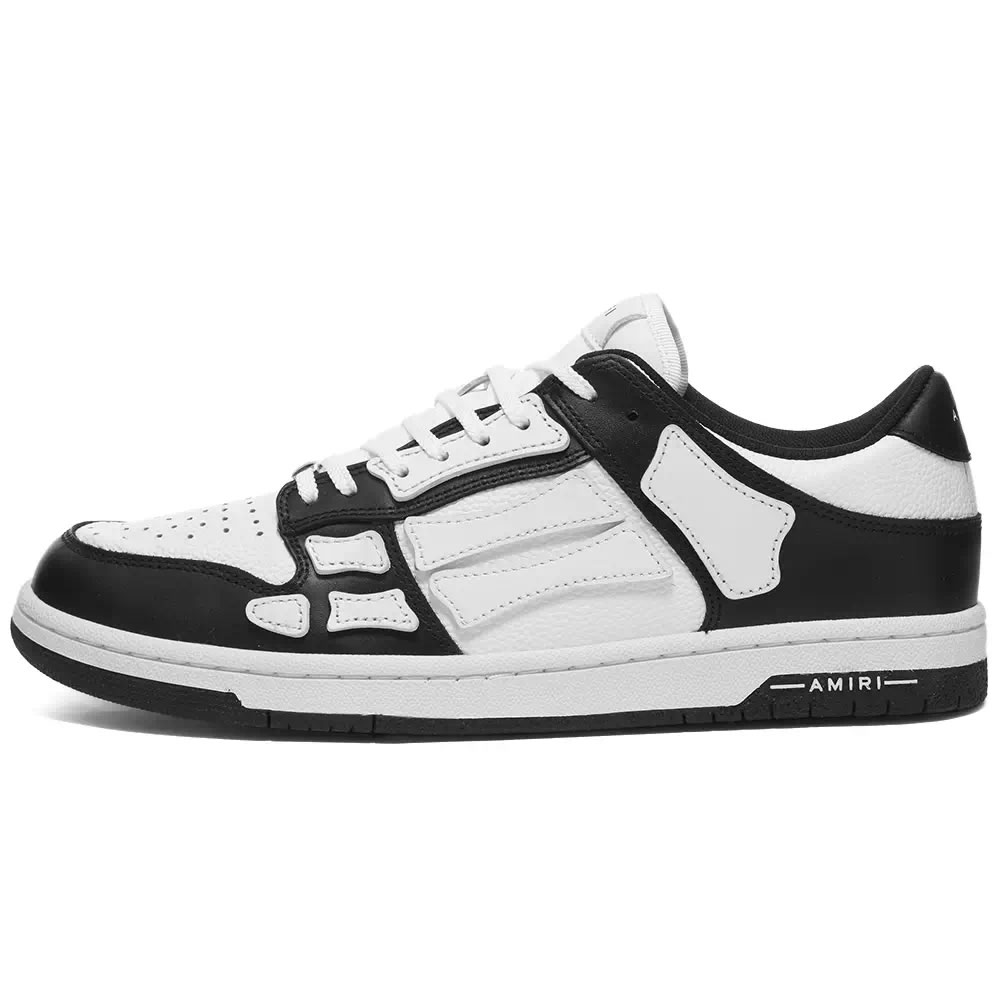 A M I R I Skel Top Low Leather Sneakers Black White Mfs003 000 (1) - www.newkick.vip