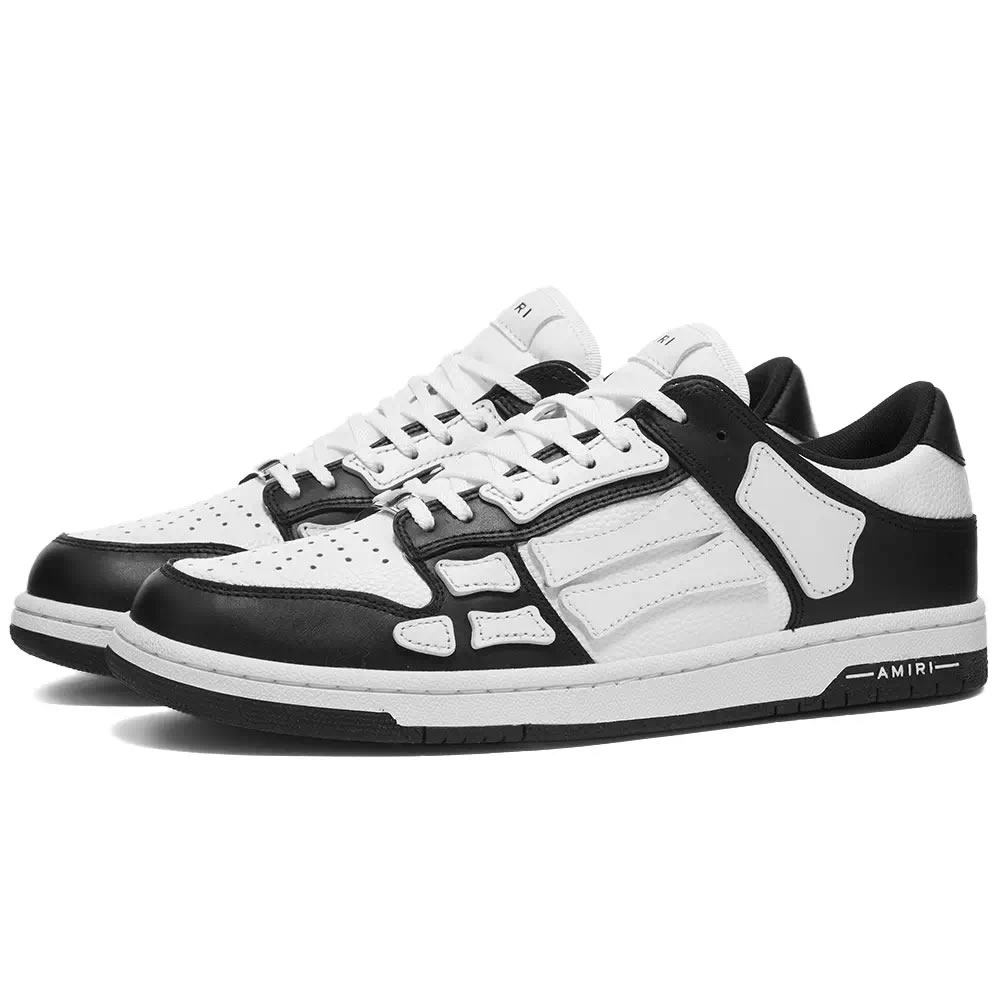 A M I R I Skel Top Low Leather Sneakers Black White Mfs003 000 (2) - www.newkick.vip