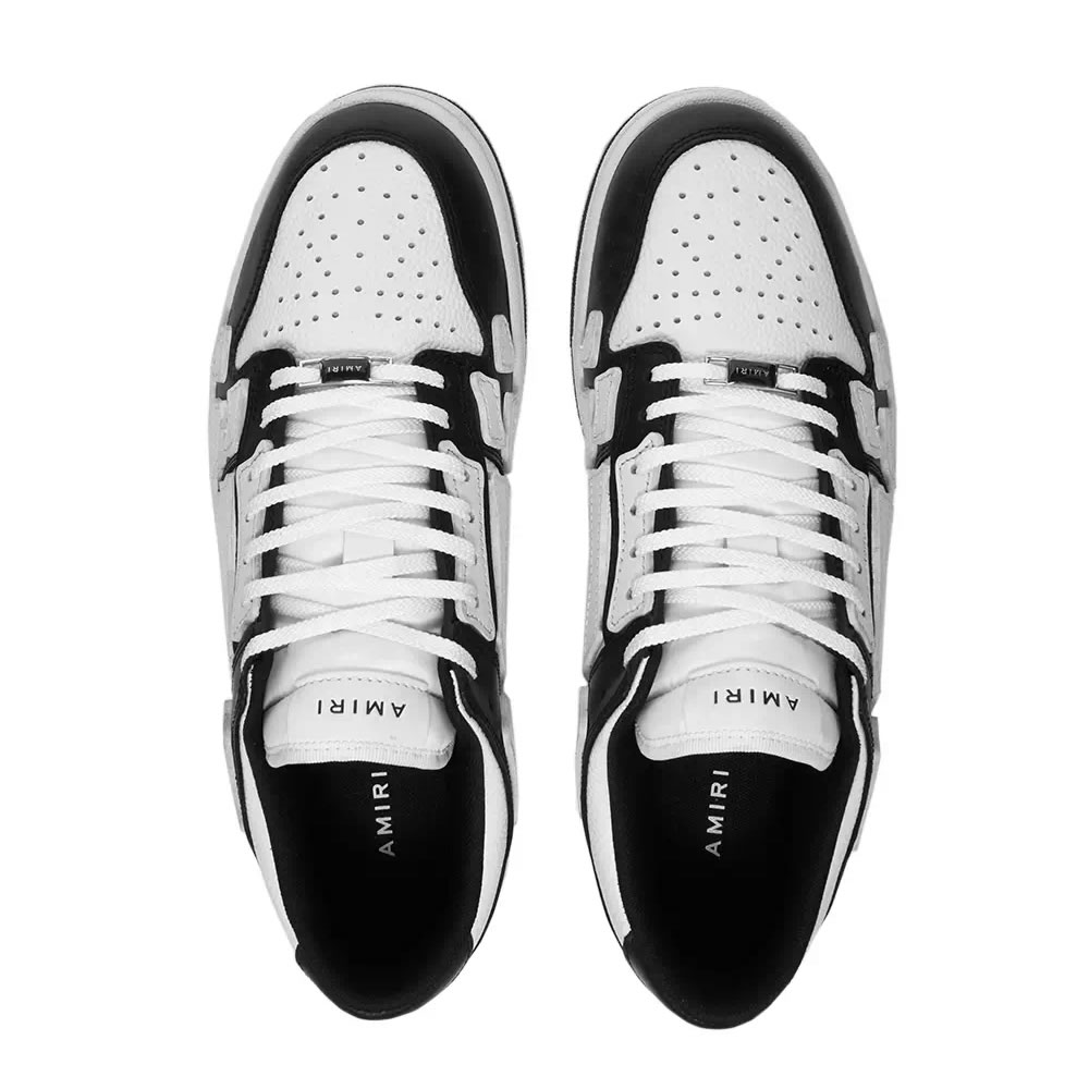 A M I R I Skel Top Low Leather Sneakers Black White Mfs003 000 (3) - www.newkick.vip
