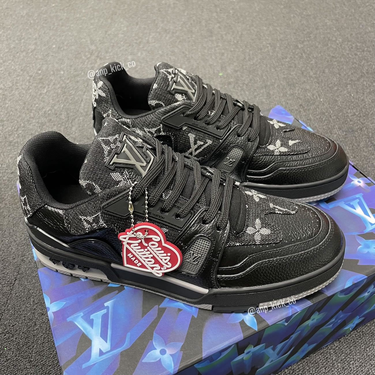 New L V Trainer Sneaker Shoes Noir (10) - www.newkick.vip