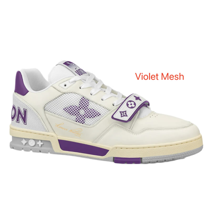 New L V Trainer Sneaker Shoes Violet Mesh (1) - www.newkick.vip New L V Trainer Sneaker Shoes Violet Mesh (1) - www.newkick.vip