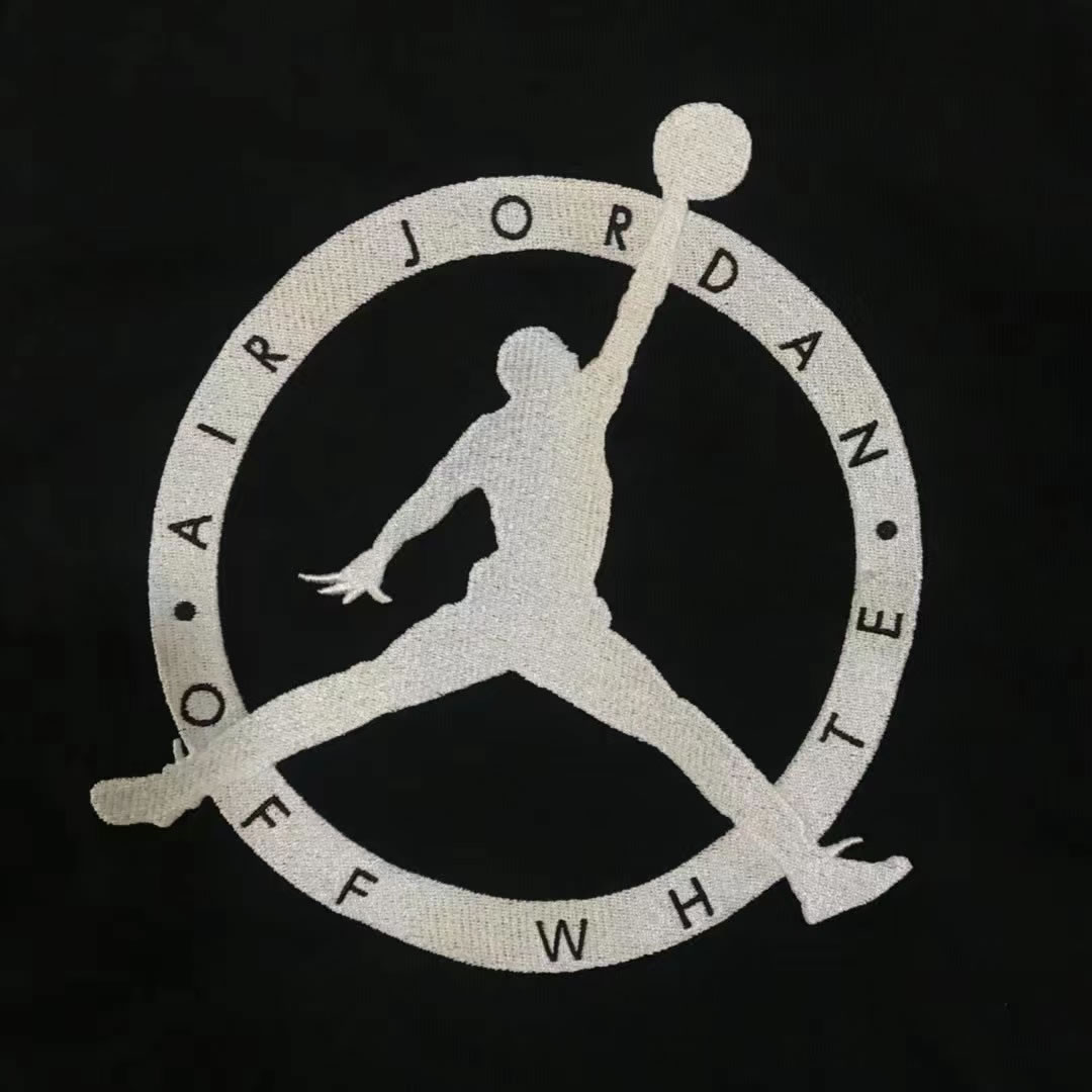 Off White Jordan Hoodie Black (5) - www.newkick.vip