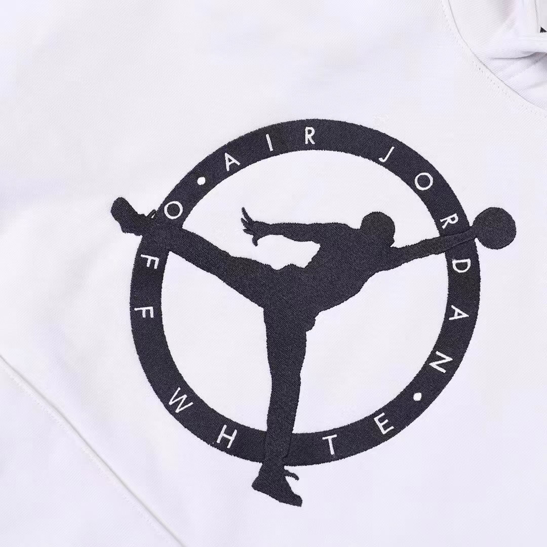 Off White Jordan Hoodie Anpkick White (6) - www.newkick.vip